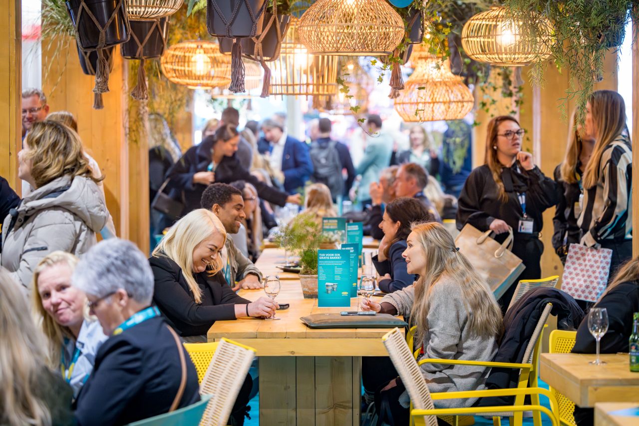 Meeting area on the exhibition floor during Travel Trade Days