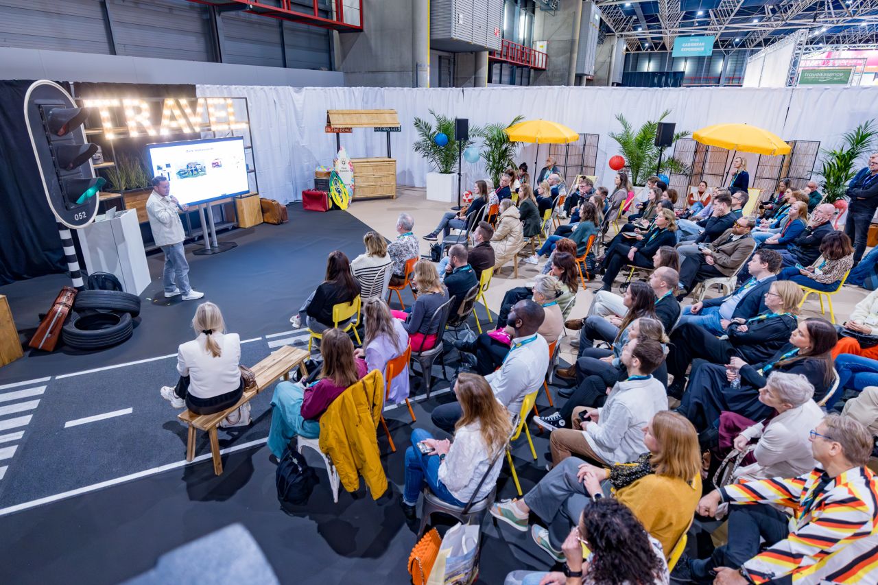 Stage programme with audience during Travel Trade Days